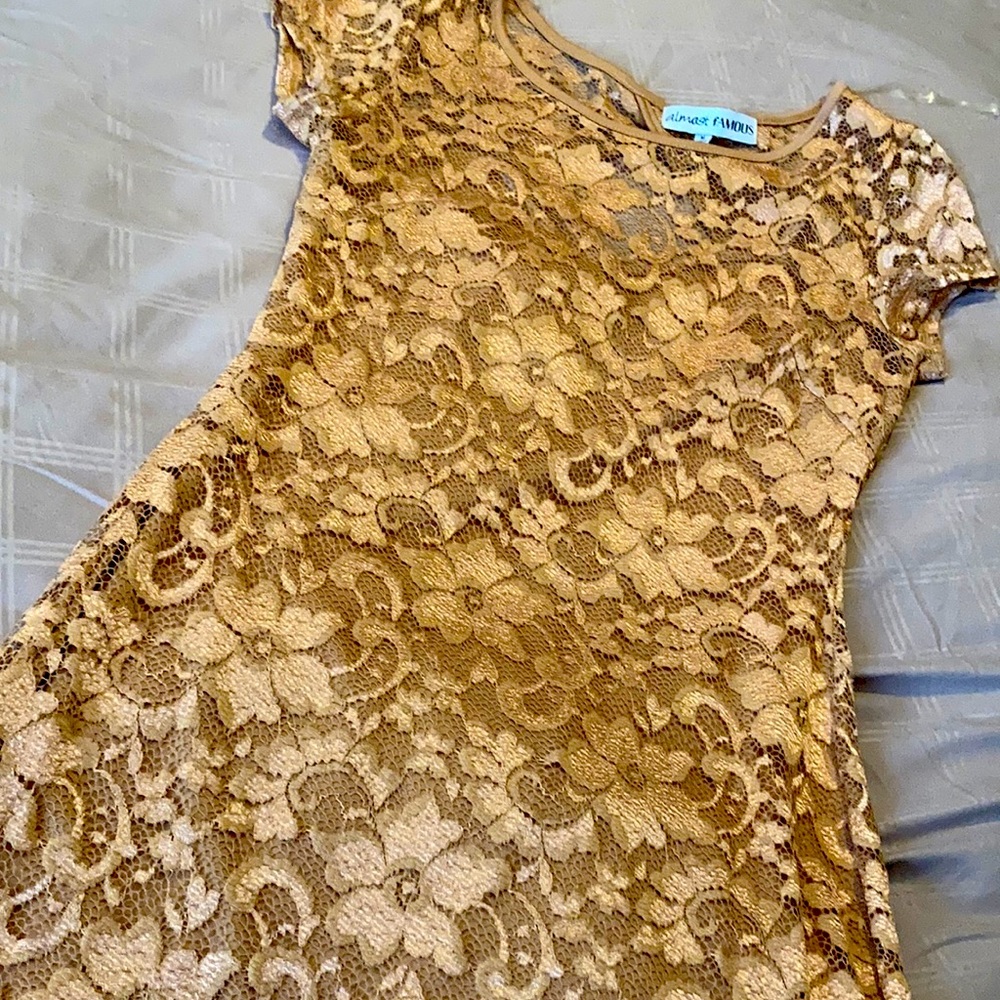 Gold Bodycon Dress